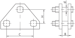 Коромысла двухцепные типа 2КД Коромысла двухцепные типа 2КД