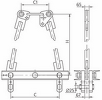 Коромысла двухцепные типа 2КД2 Коромысла двухцепные типа 2КД2