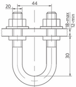 Узел крепления типа КГП-9/12-3 Узел крепления типа КГП-9/12-3