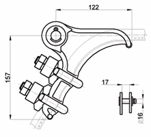 Зажим натяжной НБ-2-6А Зажим натяжной НБ-2-6А